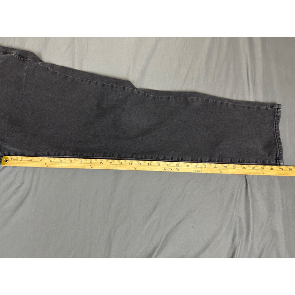 Lucky Brand 121 Slim Straight Jeans Mens 36x30 (37x29) Faded Black Stretch - Picture 4 of 16